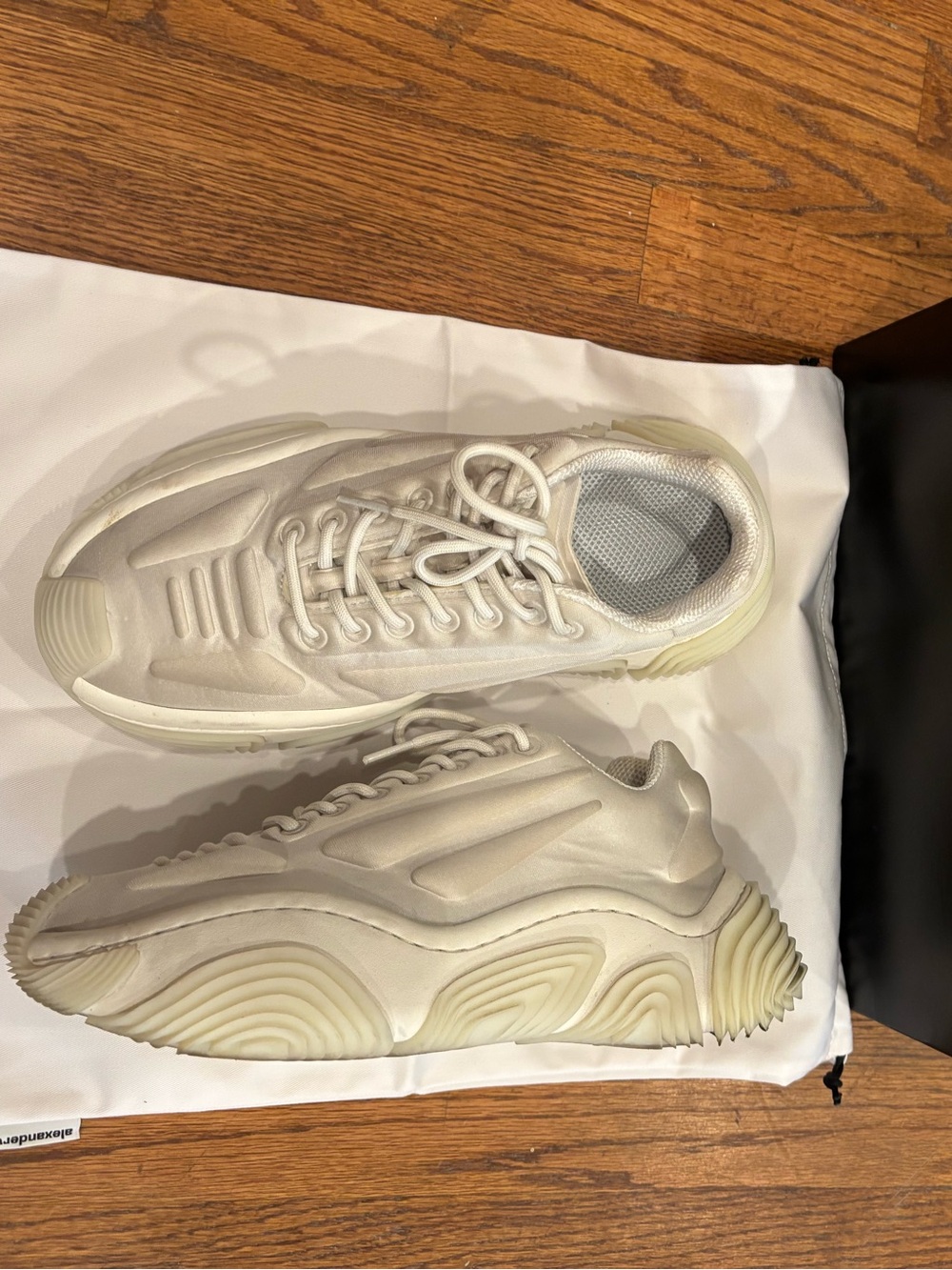 Women's White Chunky Athletic Sneakers